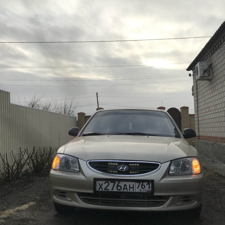 Ставим вспышки ФСО на Hyundai Accent. — DRIVE2