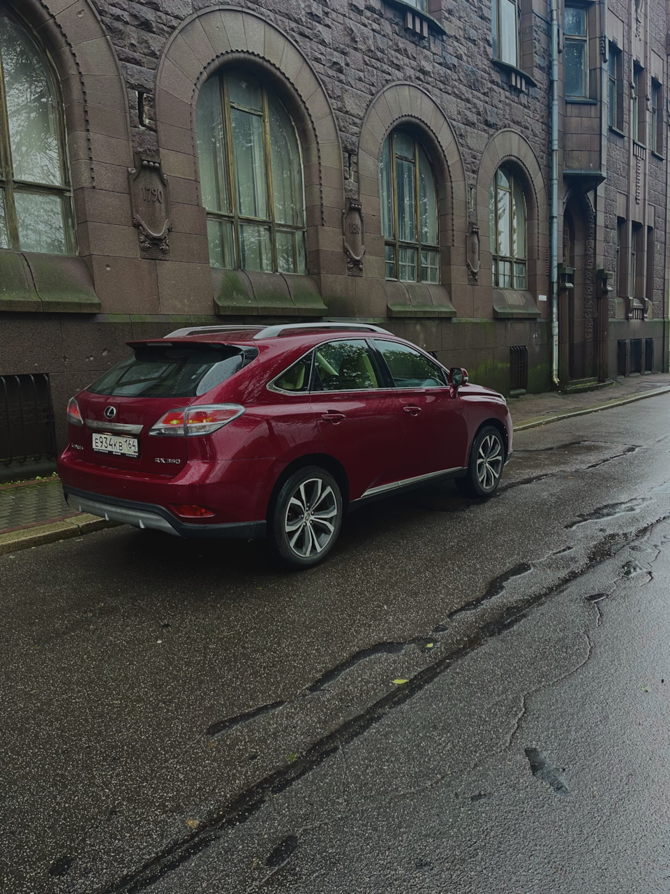 Итоговой внешний вид. Накладка на задний бампер — Lexus RX (3G), 3,5 л ...