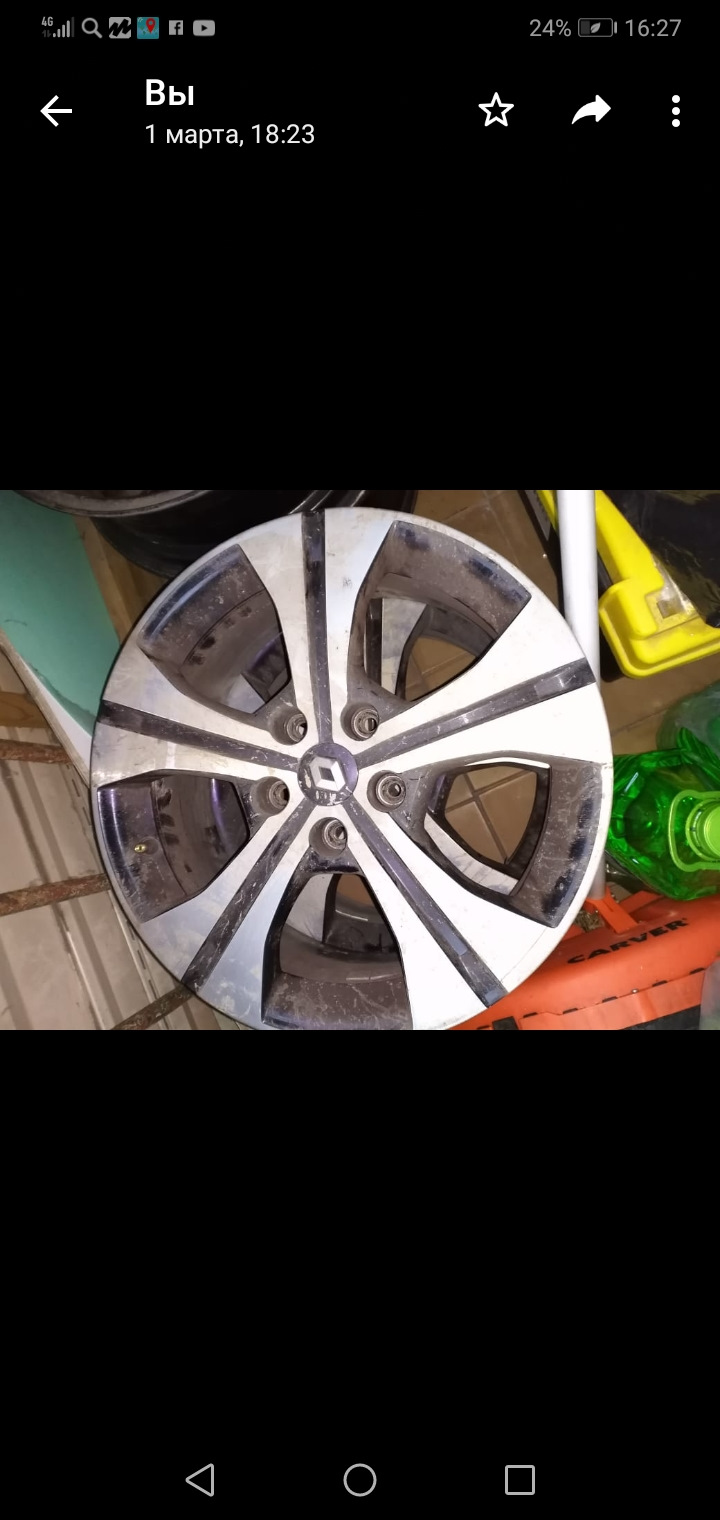 Серый графит — Renault Megane III, 1,6 л, 2012 года | колёсные диски ...