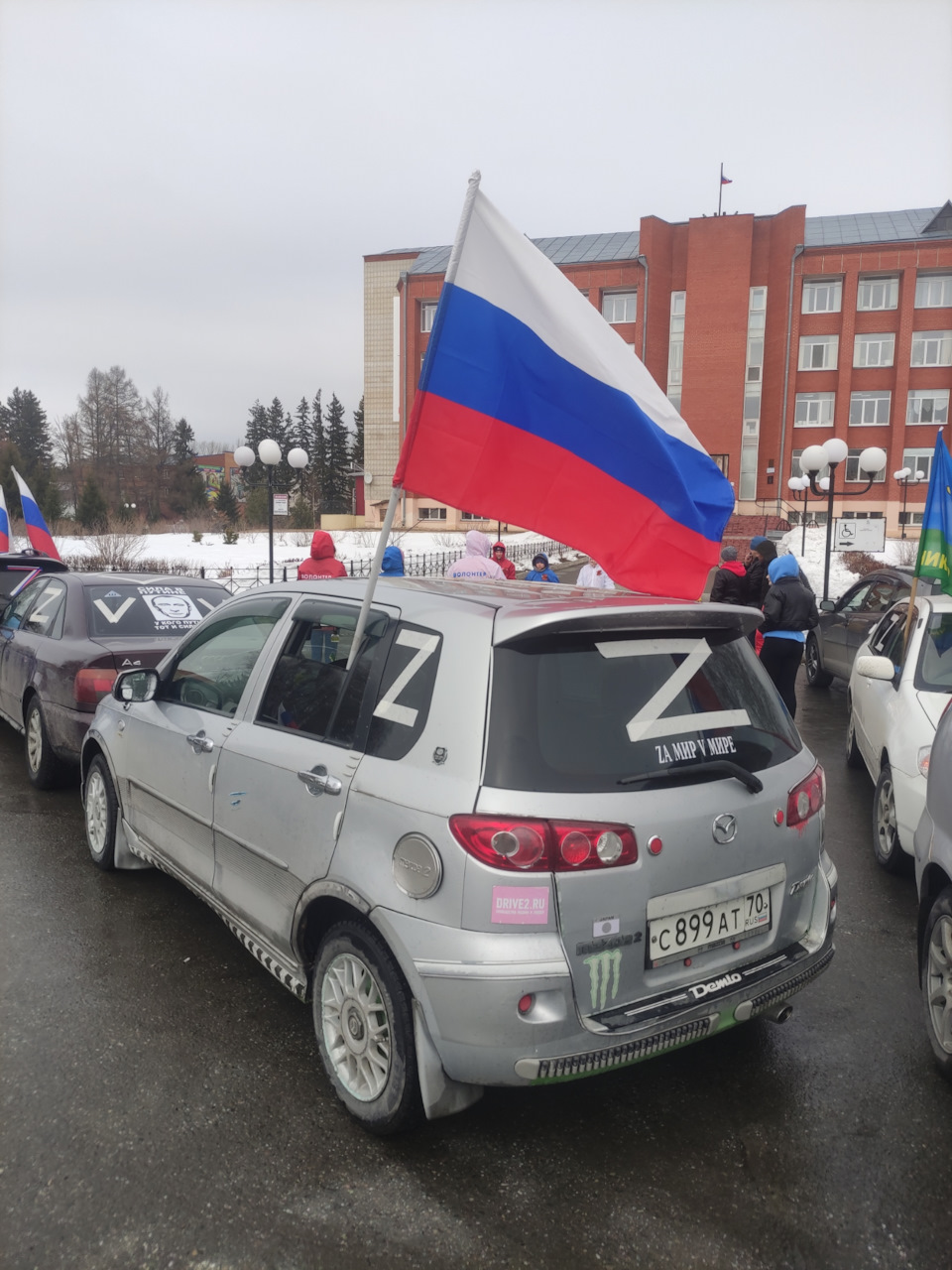 Автопробег Za мир V мире в Колпашево — Mazda Demio (2G), 1,3 л, 2004 года |  другое | DRIVE2