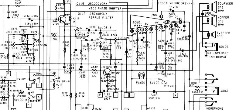 Sharp gf 808 схема