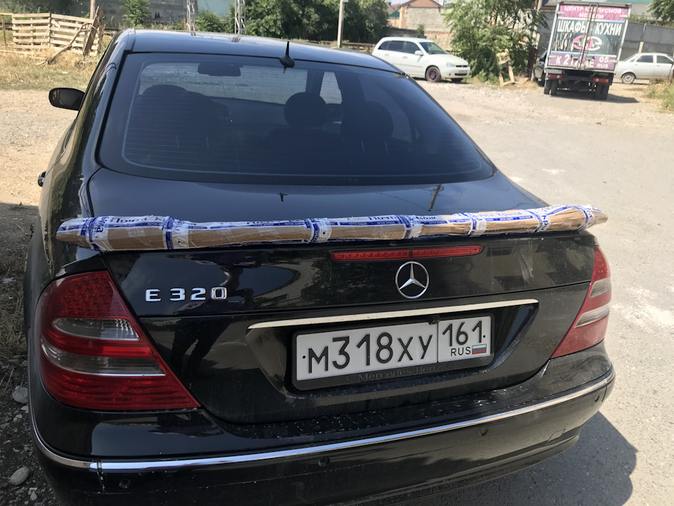 Спойлер на багажник — Mercedes-Benz E-Class (W211), 3,2 л, 2003 года ...