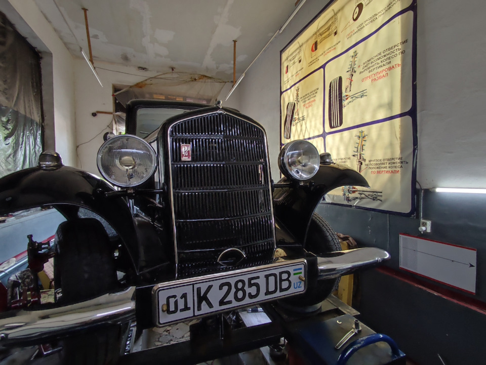 Opel P4 1937 года на регулировке сход развал — Chevrolet Lacetti Sedan ...