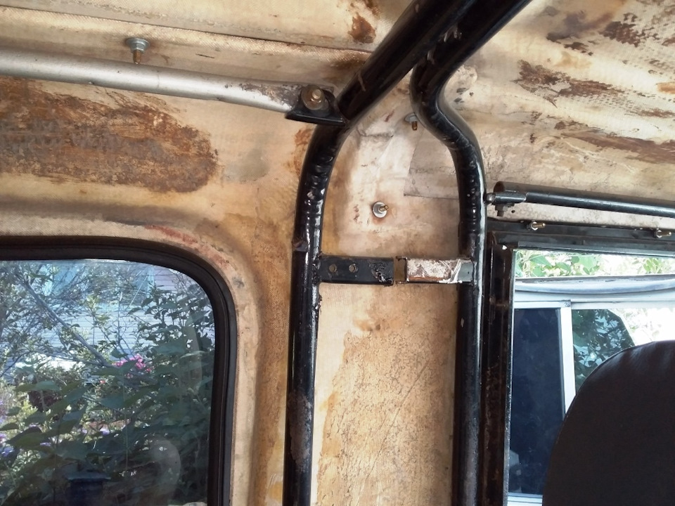 Переделка каркаса тента 1302 под пластиковую крышу 969м — ЛуАЗ 1302, 1 ...