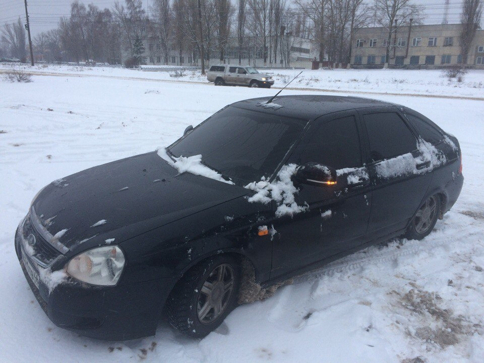 Зимний вариант на торусах r14 — Lada Приора хэтчбек, 1,6 л, 2010 года ...