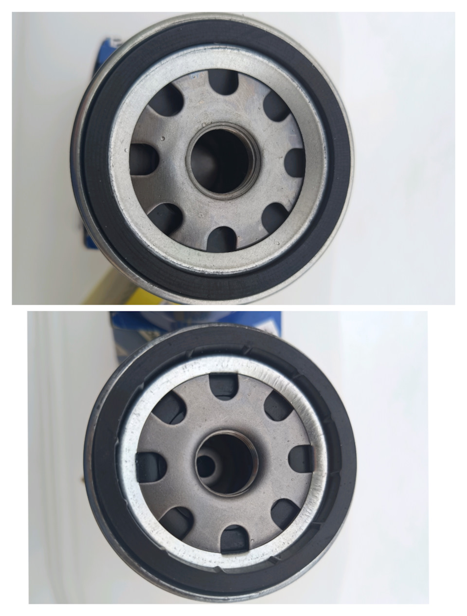 Сверху Nordfil ON1011, снизу Nevsky Filter NF1008 — Volkswagen Tiguan (2G). Запчасти на фото: ON1011, NF1008