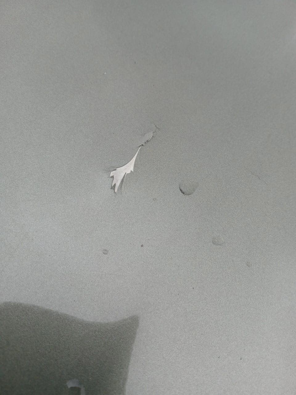 пробоина крупным планом — Mitsubishi L200 (5G)