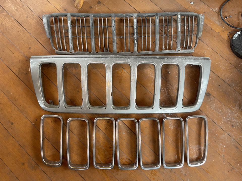 Решетка радиатора или операция АНТИХРОМ — Jeep Grand Cherokee (WJ), 4,7 ...