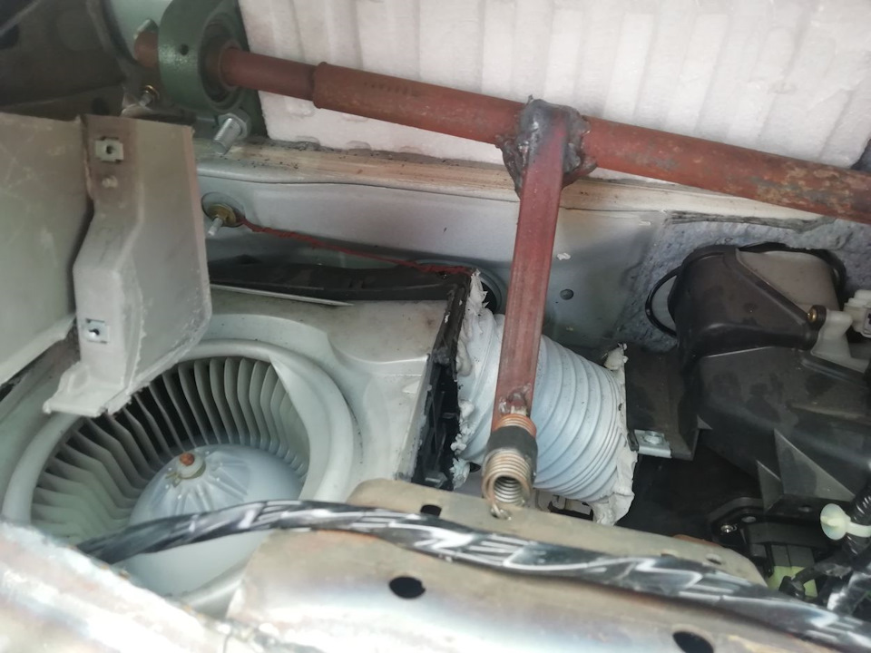 Переделка печки под забор воздуха с улицы. — Honda Elysion, 2,4 л, 2004 ...