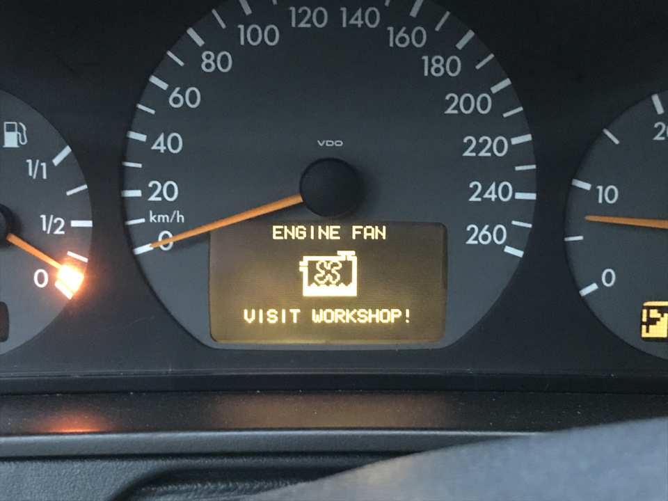 ENGINE FAN VISIT Замена модуля контроля винтелятора — Mercedes