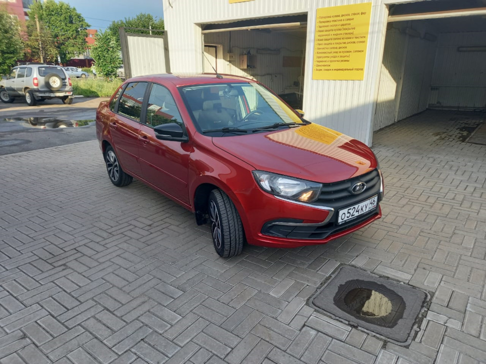 Тонировка и бронепленка. — Lada Гранта (2G) FL, 1,6 л, 2020 года ...