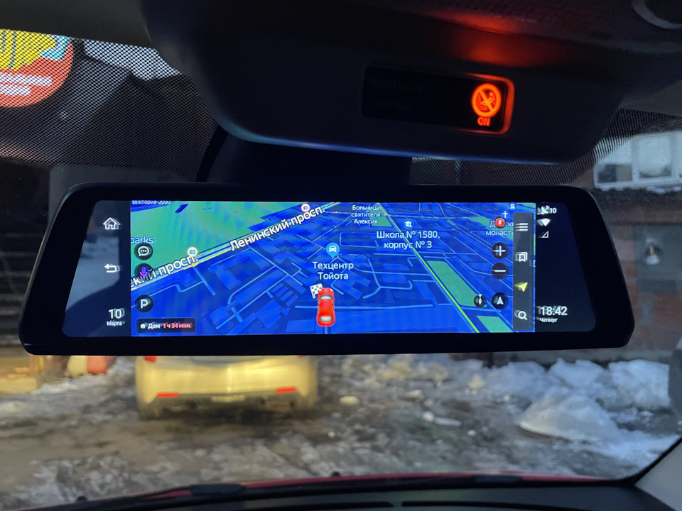 Регистратор в зеркале на Android — Smart fortwo (3G), 1 л, 2018 года ...