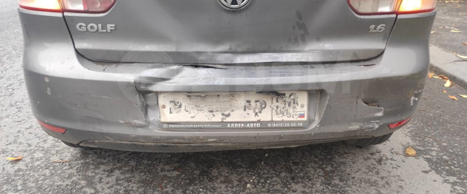 Бампер задний Volkswagen golf 6 на Volkswagen Golf Mk6. Б/у | 1 000 ₽ в ...
