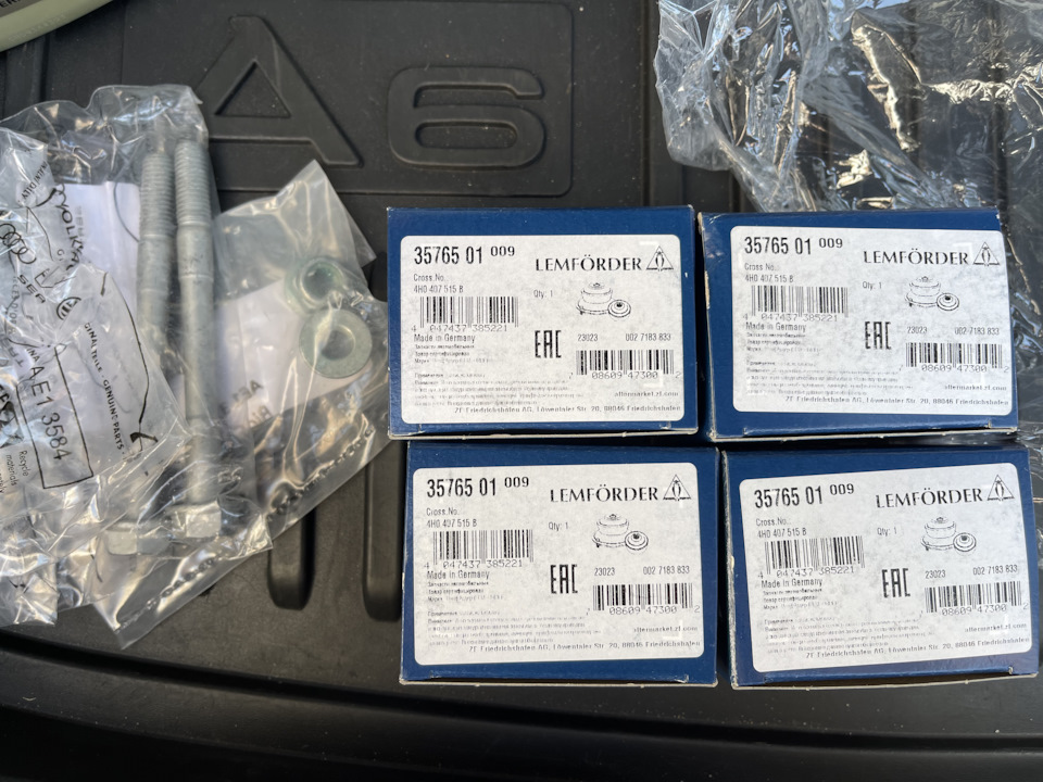 №40 — Замена 4-х сайлентов в передних верхних рычагах и тормозной ...