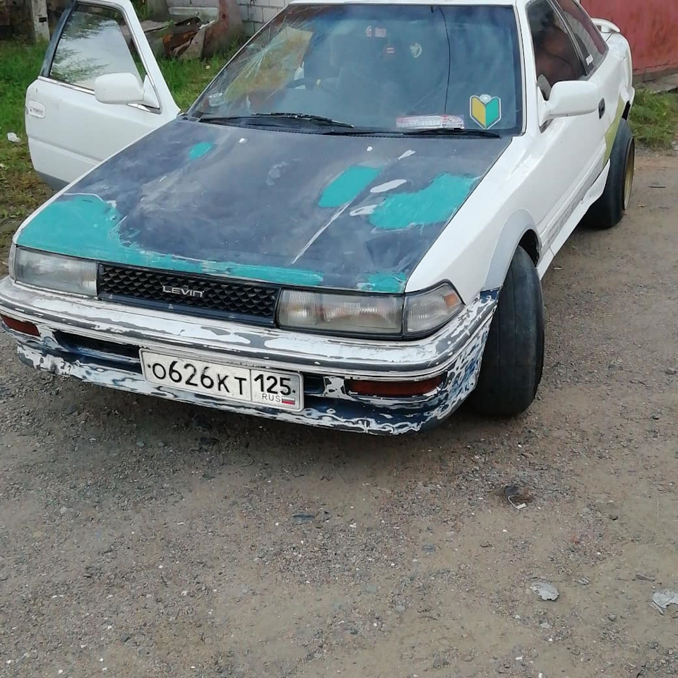 Продам морду от левы! — Toyota Corolla Levin (AE91/92), 1,6 л, 1989 ...