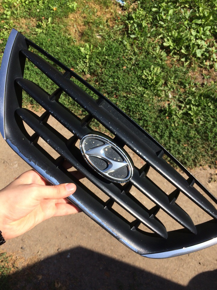 Покраска решетки радиатора. — Hyundai Elantra (3G), 1,6 л, 2003 года ...