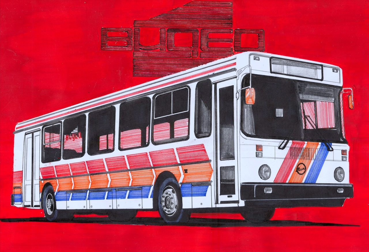 Как нарисовать автобус мерседес - 98 фото