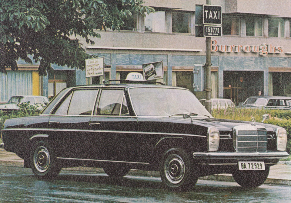 Брошюра Такси Мерседес (в основном /8) — Mercedes-Benz W115, 2,4 л ...