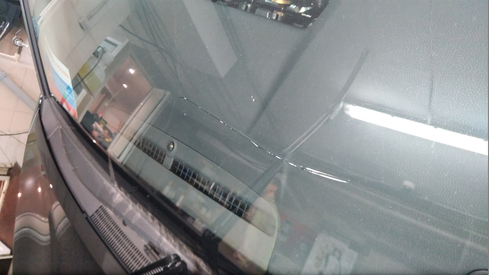 Ремонт трещины лобового стекла Toyota Camry — PlanetGV на DRIVE2