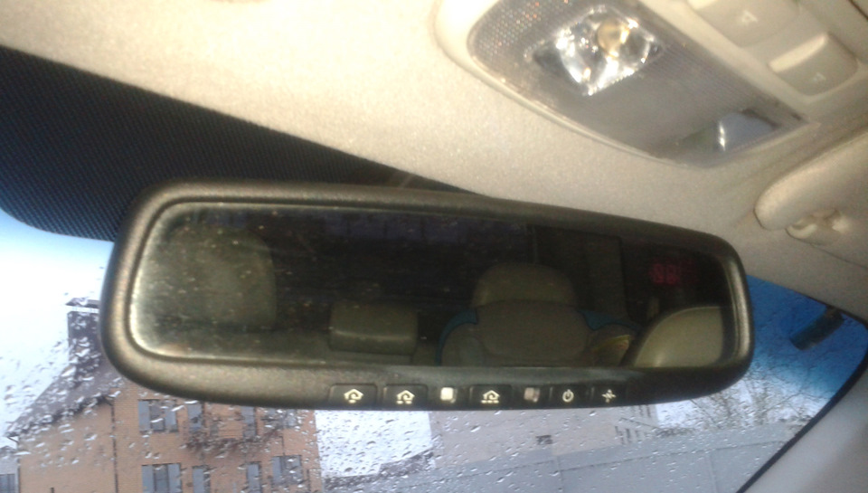 Установка зеркала с автозатемнением и Homelink — Hyundai Santa Fe (1G ...