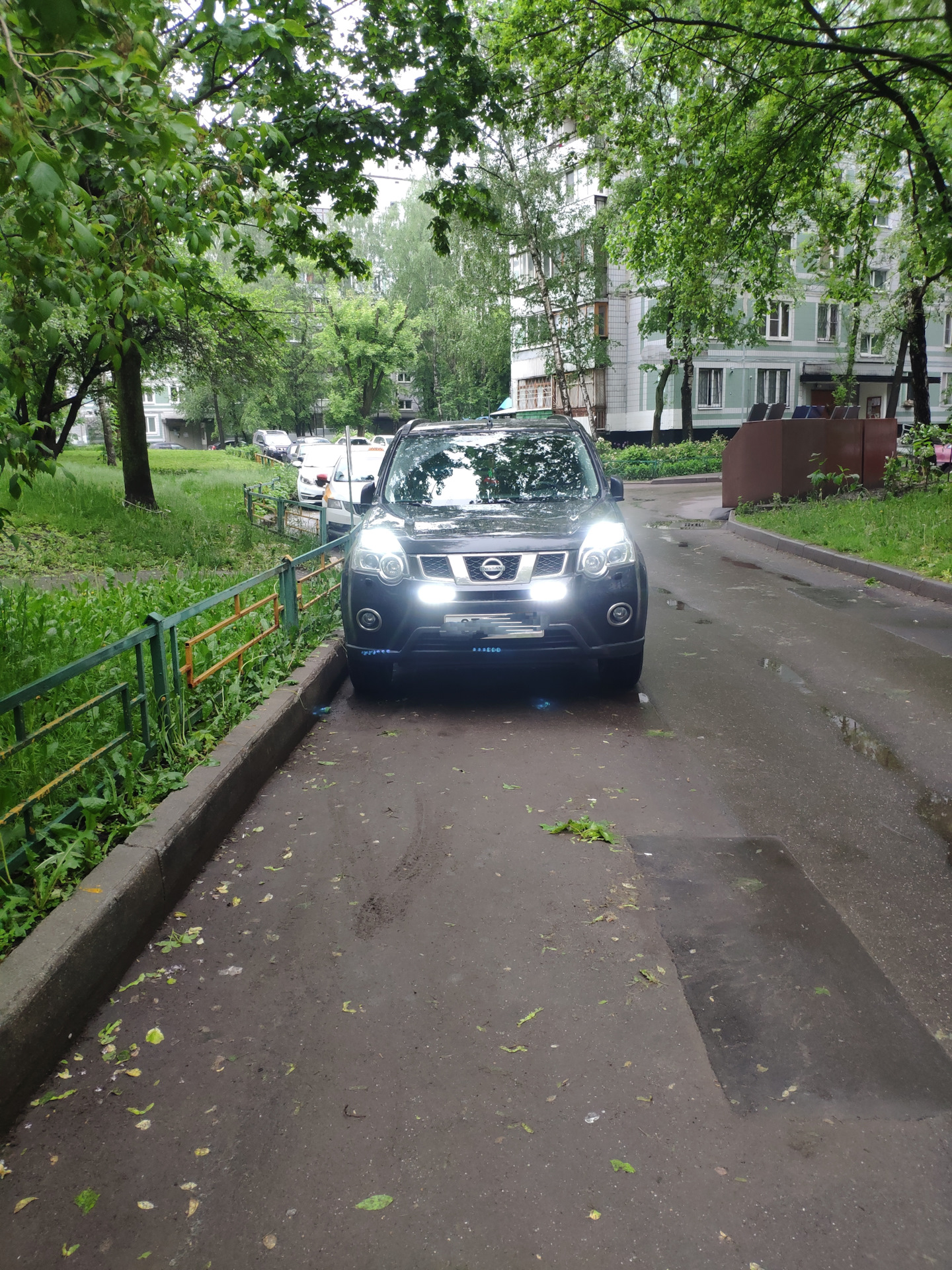 DRL+ ДХО+ — Nissan X-Trail II (t31), 2,5 л, 2013 года | аксессуары | DRIVE2