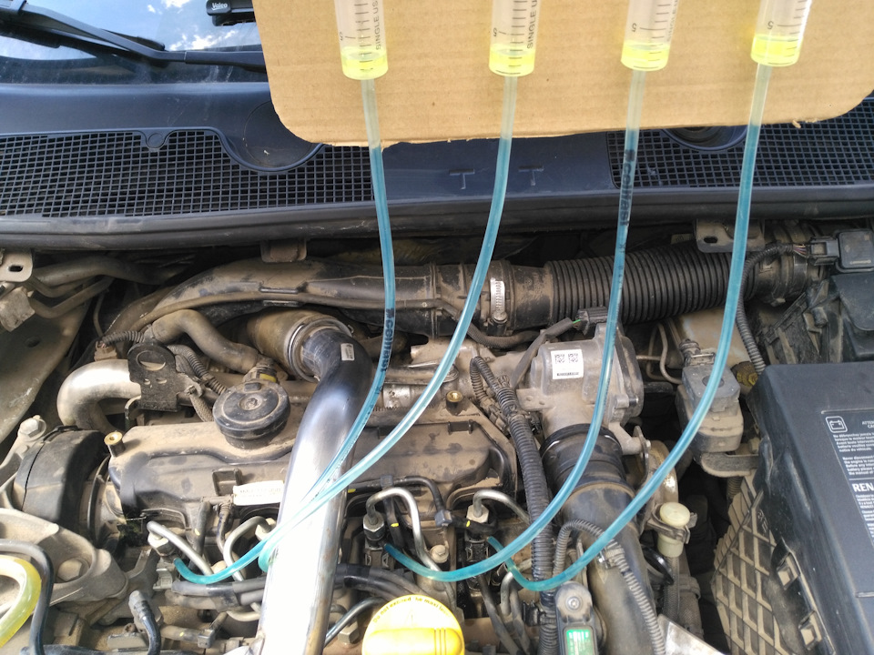 Проверка объёма слива в обратку форсунками Delphi (2018) — Renault ...