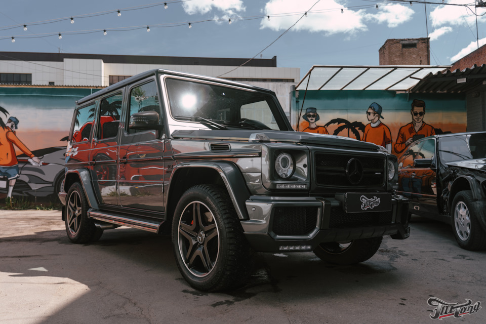 Mercedes G-class. Перетяжка руля. Полировка кузова+покрытие керамикой ...