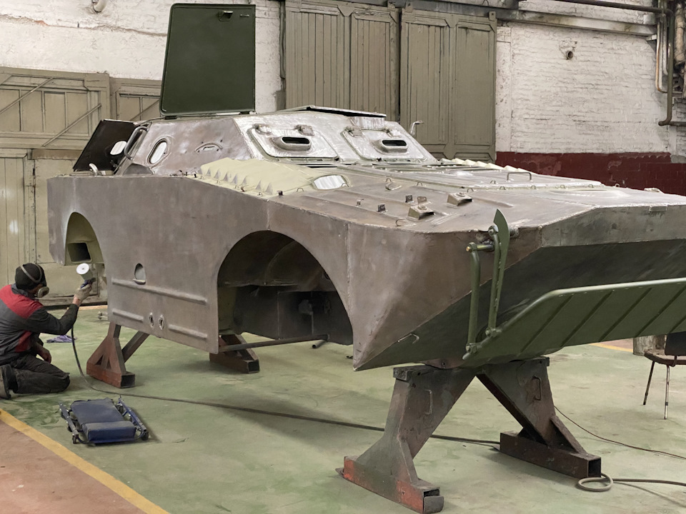 Грунтовка корпуса БРДМ-1 — БРДМ-1_233_1957, 3,5 л, 1957 года | своими ...