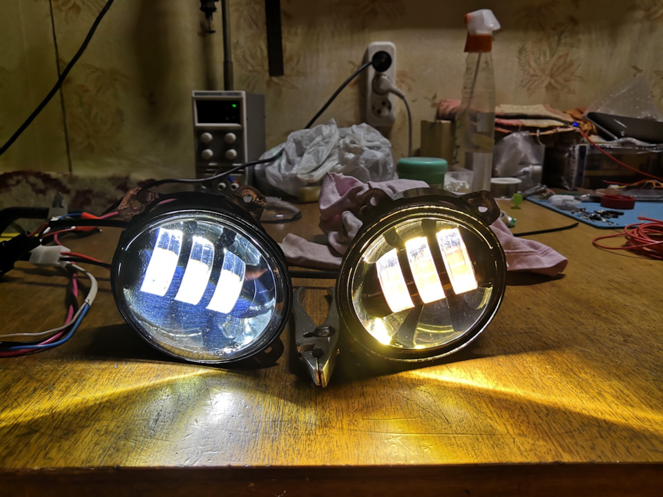 LED ПТФ от ГРАНТЫ внедряем в ЛАНСЕР — Mitsubishi Lancer X, 2 л, 2007 ...