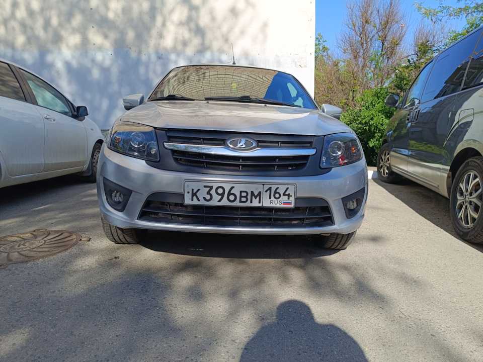 Установка ПТФ Led — Lada Гранта, 1,6 л, 2014 года | стайлинг | DRIVE2
