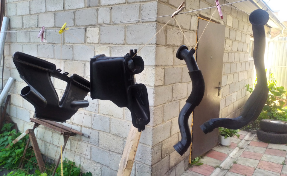 Воздуховоды отправились в стирку и последующую сушку — Daewoo Matiz (M100/M150)