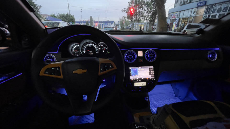 Шток прибор + торпеда тюнинг — Chevrolet Lacetti Sedan, 1,6 л, 2004 ...