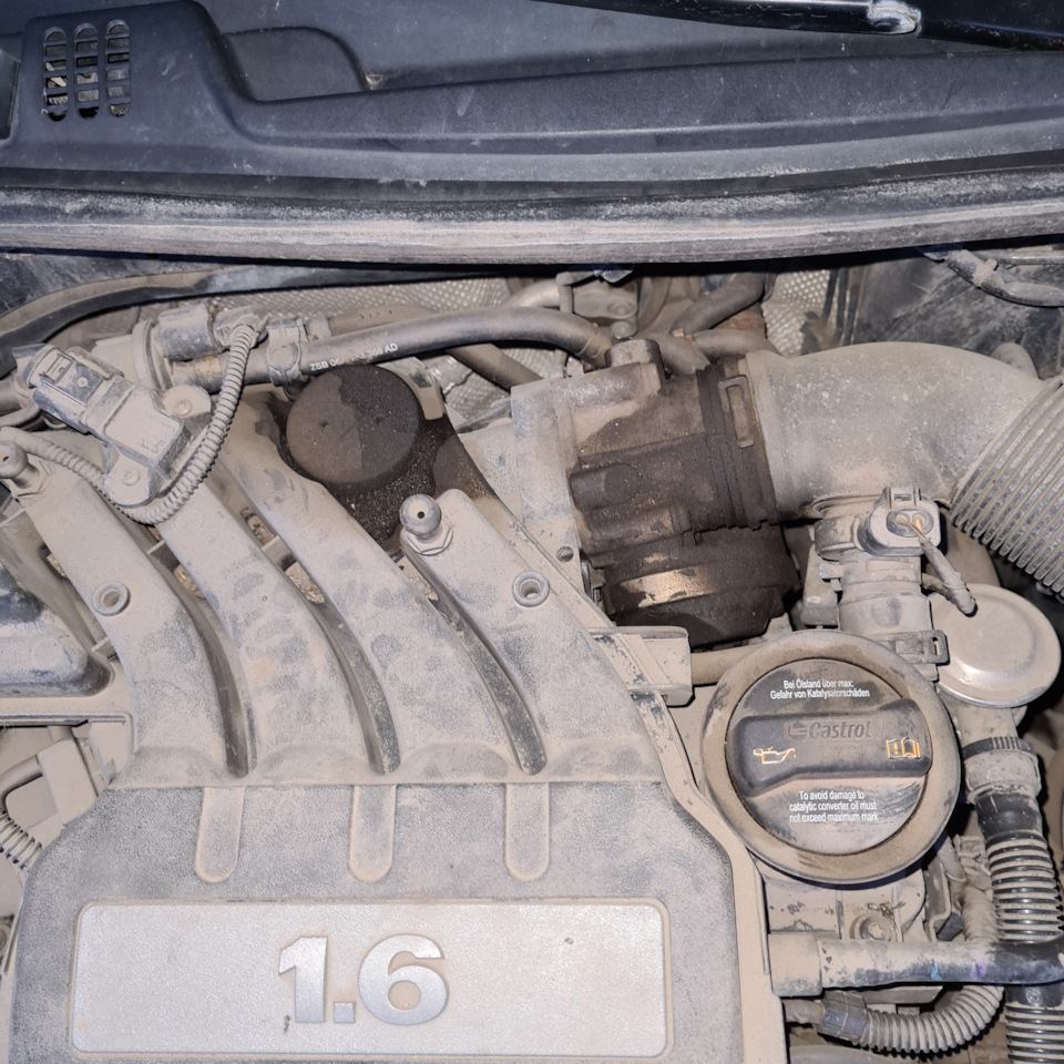 Подтеки масла — Skoda Octavia A5 Mk2, 1,6 л, 2012 года | наблюдение ...