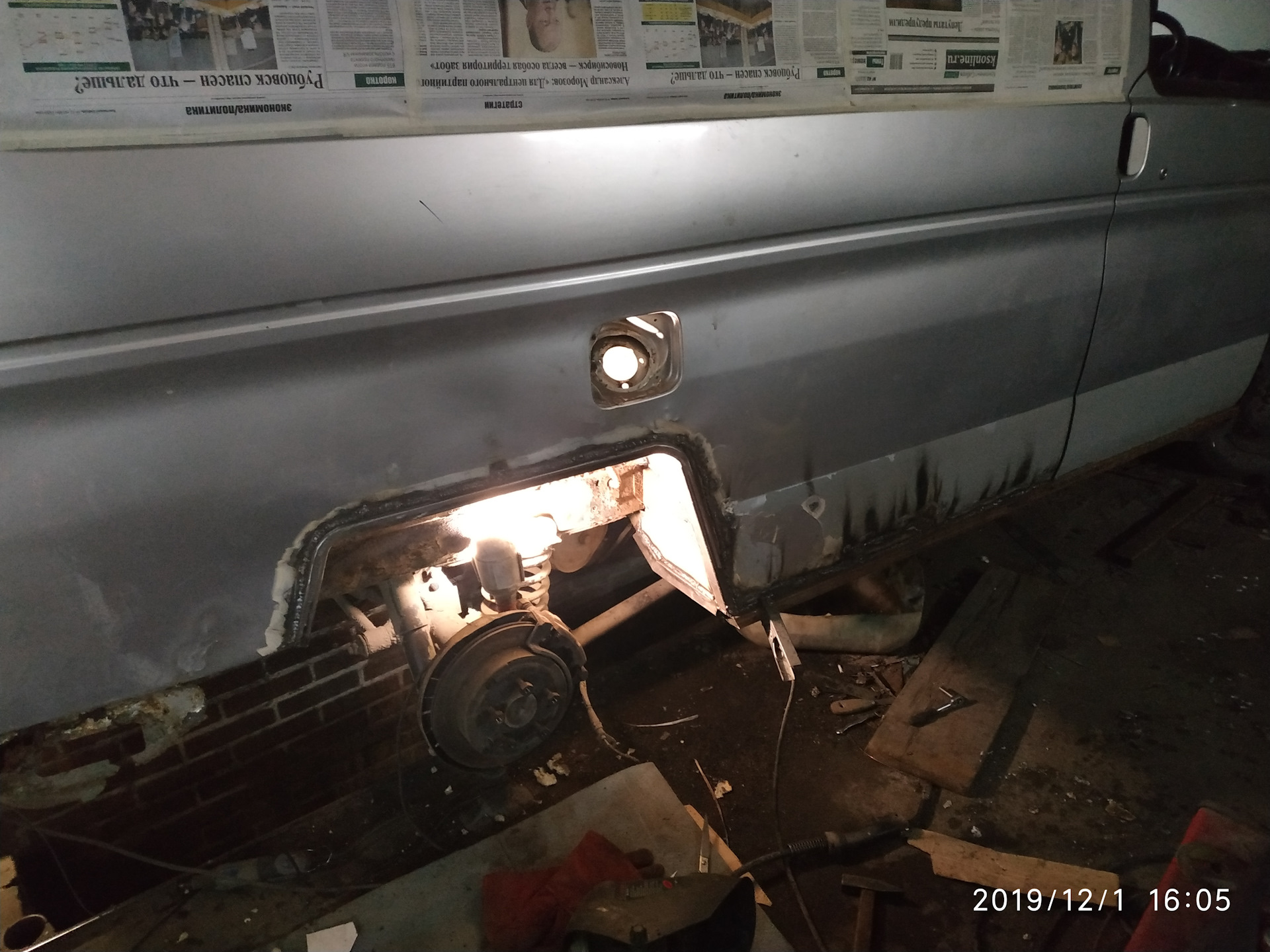 Продолжается переварка кузова… — Mazda Bongo Friendee, 2,5 л, 1995 года ...