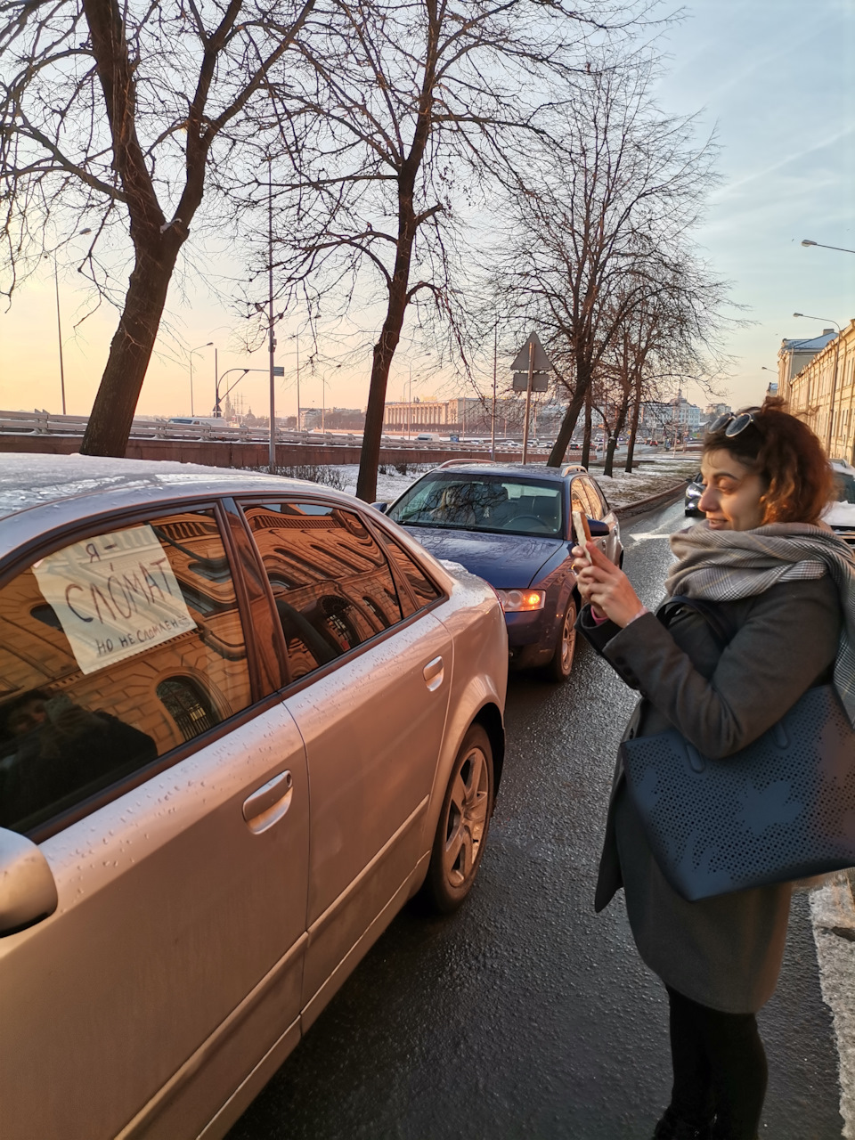 Парковка на Литейном мосту за 3100 р😂 — Audi A4 (B6), 2 л, 2001 года |  поломка | DRIVE2