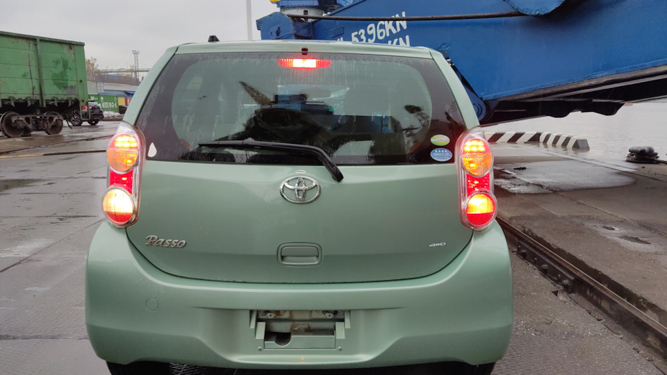 Задняя туманка на Пассо дорест — Toyota Passo (2G), 1 л, 2015 года ...