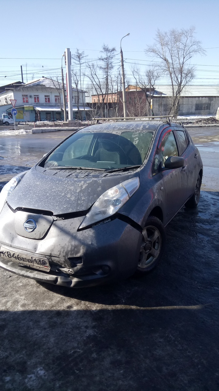 Вещий сон… — Nissan Leaf (1G), 2017 года | ДТП | DRIVE2