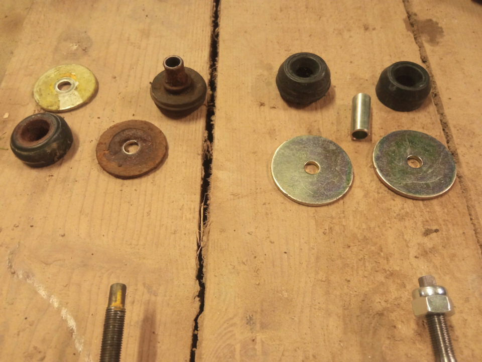 Старый и новый комплекты — Renault Logan (1G)