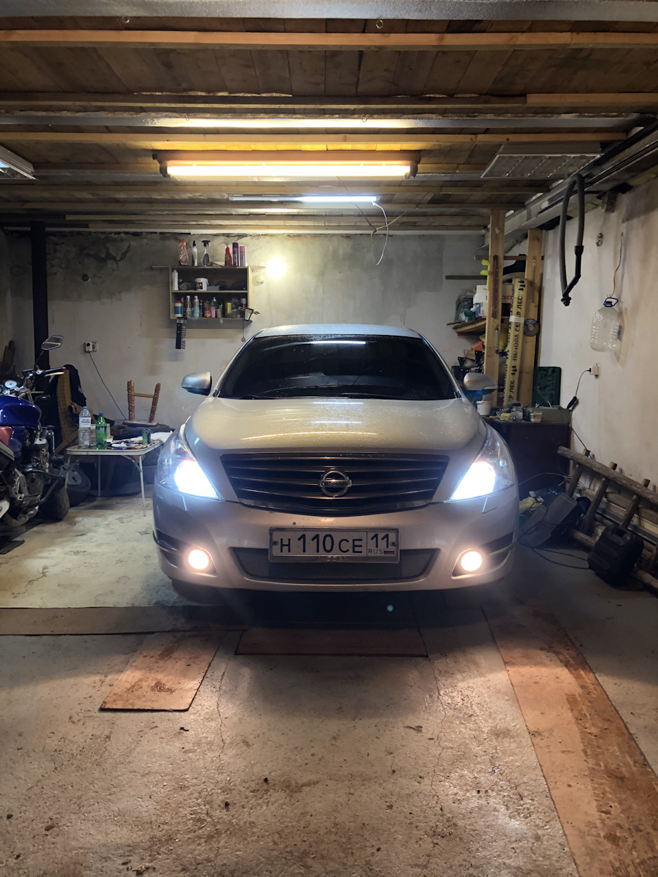 Новые птф, габариты, задний ход — Nissan Teana (J32), 2,5 л, 2010 года ...