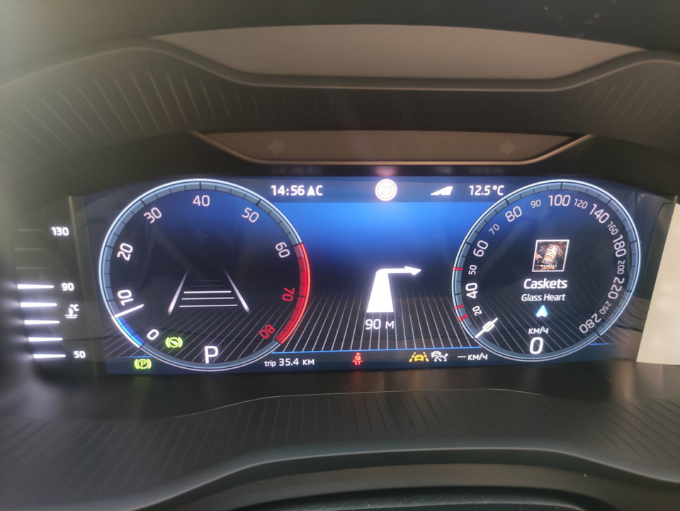 Цифровая приборная панель 22 м.г. — Skoda Kodiaq, 1,4 л, 2020 года ...