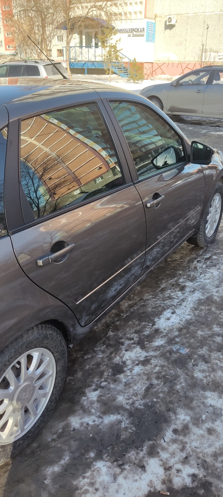 Как атермальная тонировка выглядит на улице — Lada Гранта (1G), 1,6 л ...