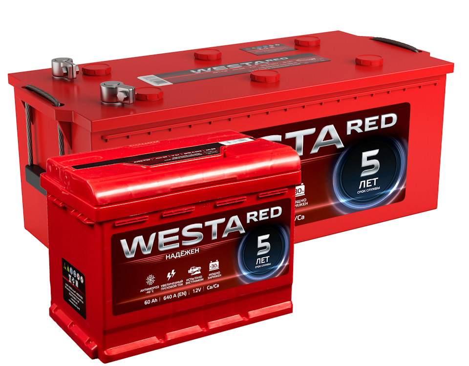 Аккумулятор для авто westa red