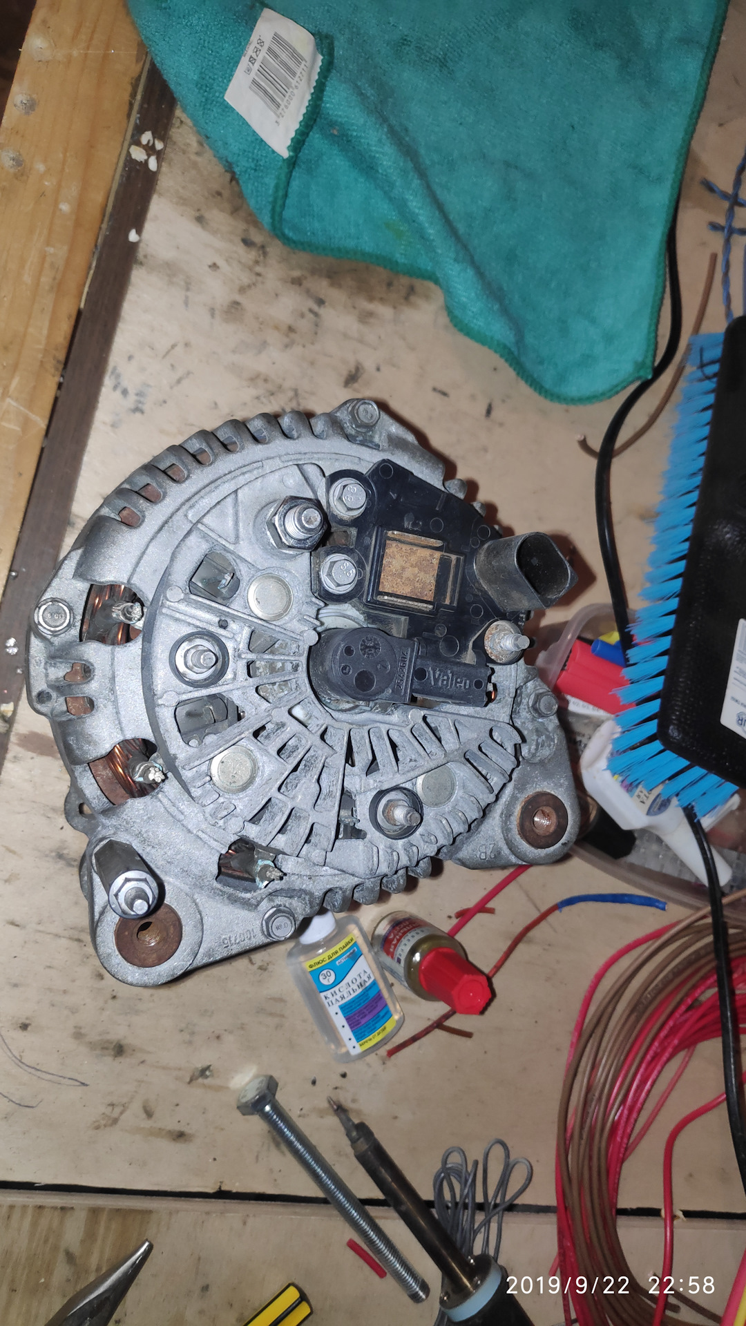 Проверка генератора valeo 180A 021 903 026L — Skoda Octavia A4 Mk1, 1,4 ...