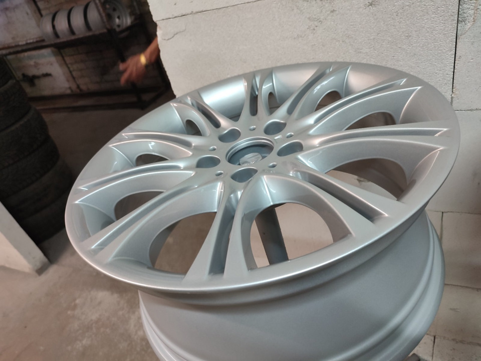 Прокатка и покраска дисков — BMW 5 series (E60), 3 л, 2006 года ...