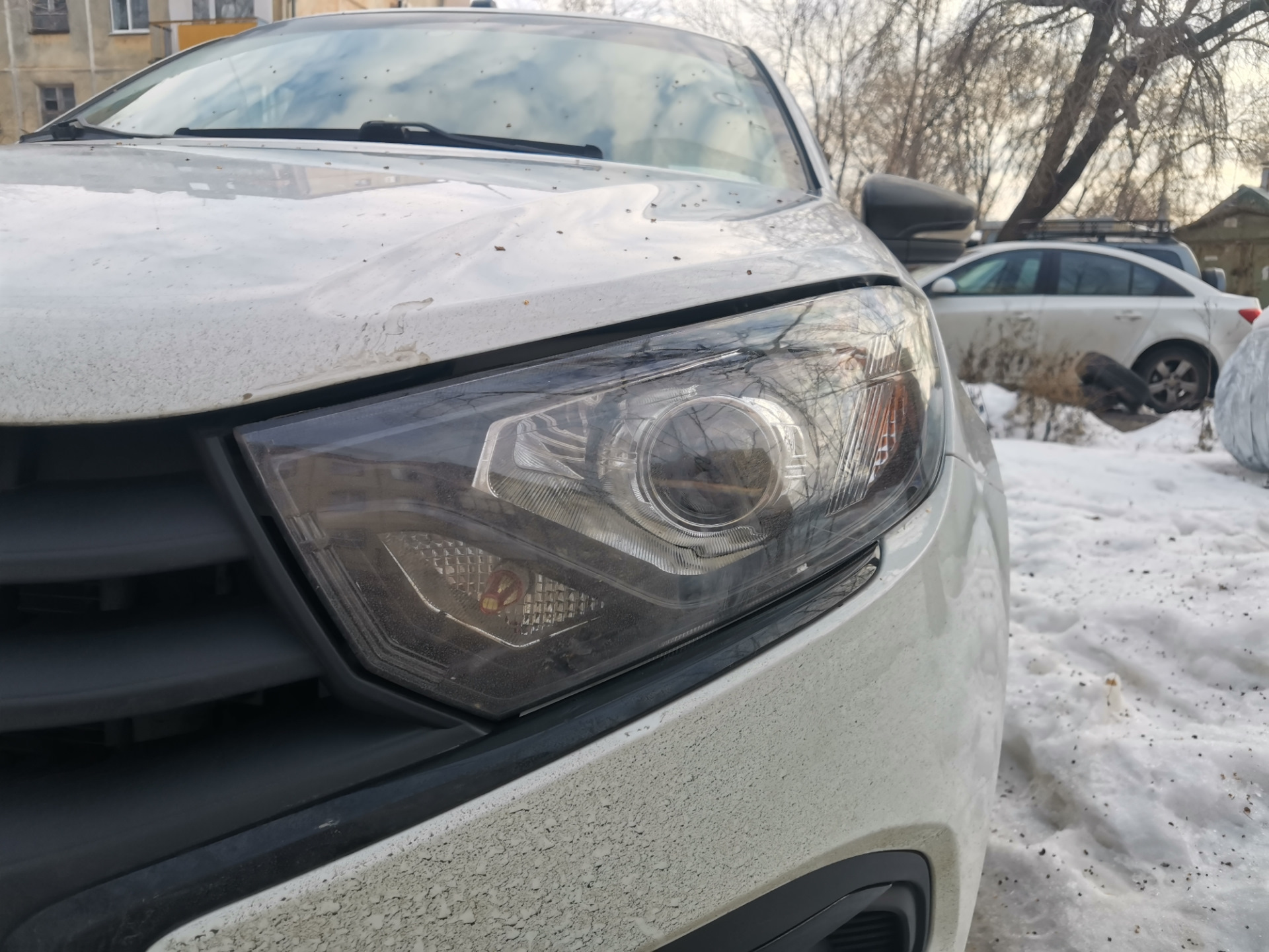 Свет билед модули в фары — Lada Гранта (2G) FL, 1,6 л, 2023 года ...