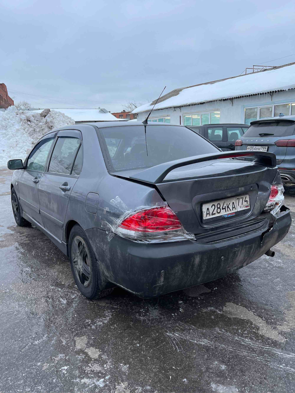 Поцелуй в зад — Mitsubishi Lancer IX, 1,6 л, 2005 года | ДТП | DRIVE2