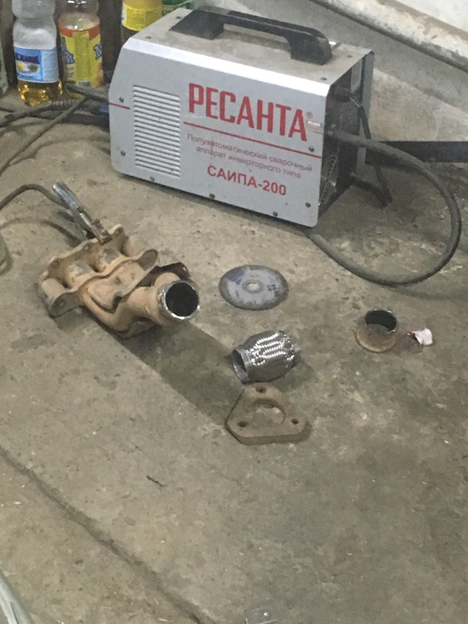 Ремонт гофры. Сварка полуавтоматом. — Volkswagen Passat Variant (B4), 1 ...