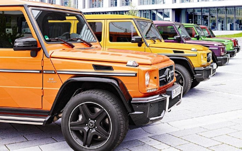 Mercedes AMG g63 оранжевый