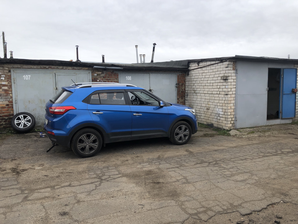 100.500 смена колёс, чистка тормозов — Hyundai Creta (1G), 2 л, 2017 ...