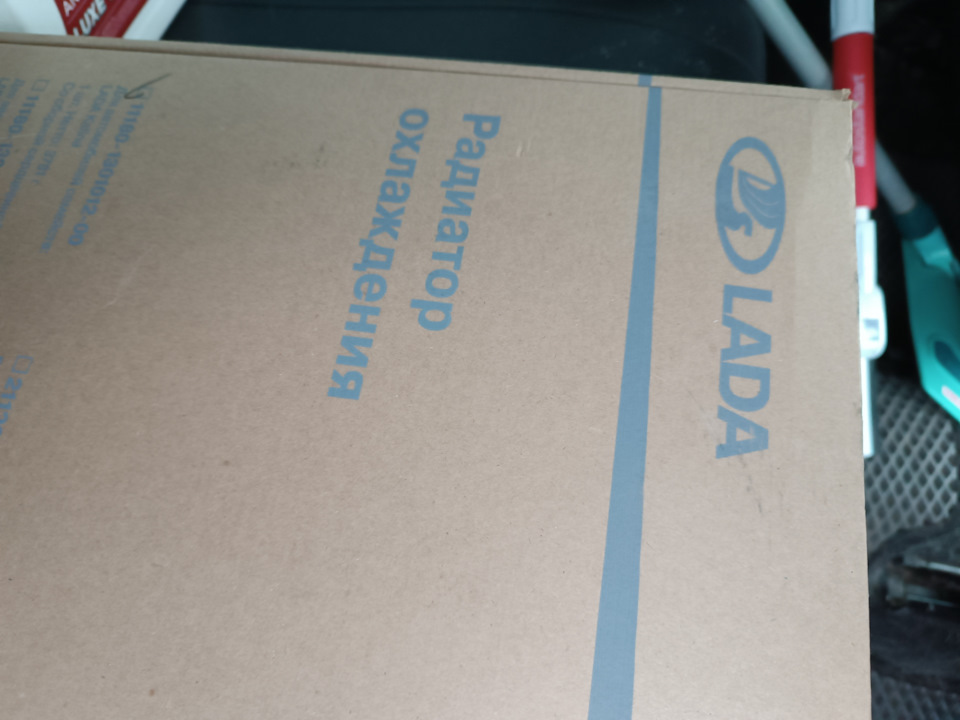 Радиатор охлаждения ДААЗ — Lada Калина хэтчбек, 1,4 л, 2012 года ...